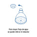 Regadera cónica 2-1/2" brazo y chapetón de acero, Foset