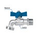 Llave esfera latón 1/2" 130 g s/adap