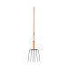 Bieldo para paja, 6 dientes, mgo largo 48", Truper