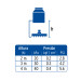 Regadera cromo 4" plato redondo, sin brazo, Foset