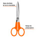 Tijera 8" de acero inoxidable para oficina, Truper