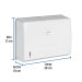 Dispensador junior p/toallas de papel, blanco, Foset Basic