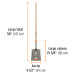 Pala cuadrada Classic, mango largo 48", Truper
