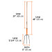 Bieldo para paja, 3 dientes, mgo largo 48", Truper