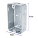 Caja tipo chalupa 2" x 4" económica, Volteck