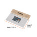 Espátula rectangular 6" x 3" acero inoxidable, mango madera