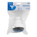 Regadera redonda de ABS 2-1/2" gris-blanca sin brazo, Foset