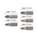 Estuche con 5 puntas pozidriv combinadas largo 1", Expert