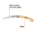 Serrucho plegable 10" hoja curva 6 DPP, mango madera, Truper