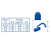 Mezcladora 4" para lavabo, tubular, cartucho compresión