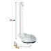 Válvula de descarga 3" para WC de 1 pza, cadena inox, Foset
