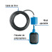 Flotador eléctrico con cable de 10 m, Foset