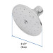 Regadera redonda metálica 3-1/2" sin brazo, Foset