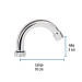Cuello curvo para mezcladora de lavabo, cromo, Basic