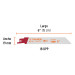 Blíster con 2 seguetas sierra sable 6" 18 DPP para metal