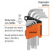 Juego 10 llaves allen mm punta hexagonal con organizador