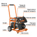 Generador portátil 1.5 kW motor a gasolina, Truper