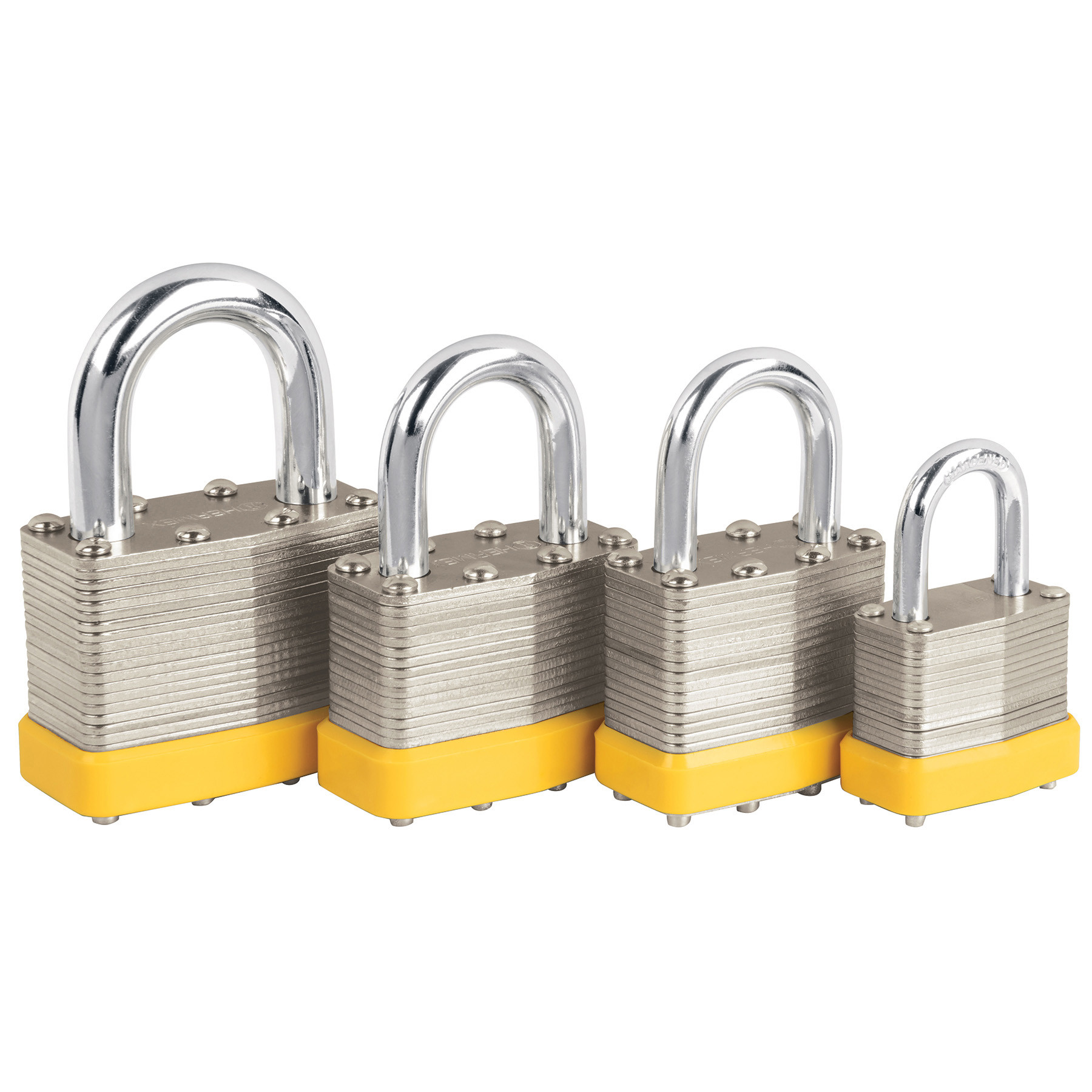 Candados de acero, cuerpo laminado