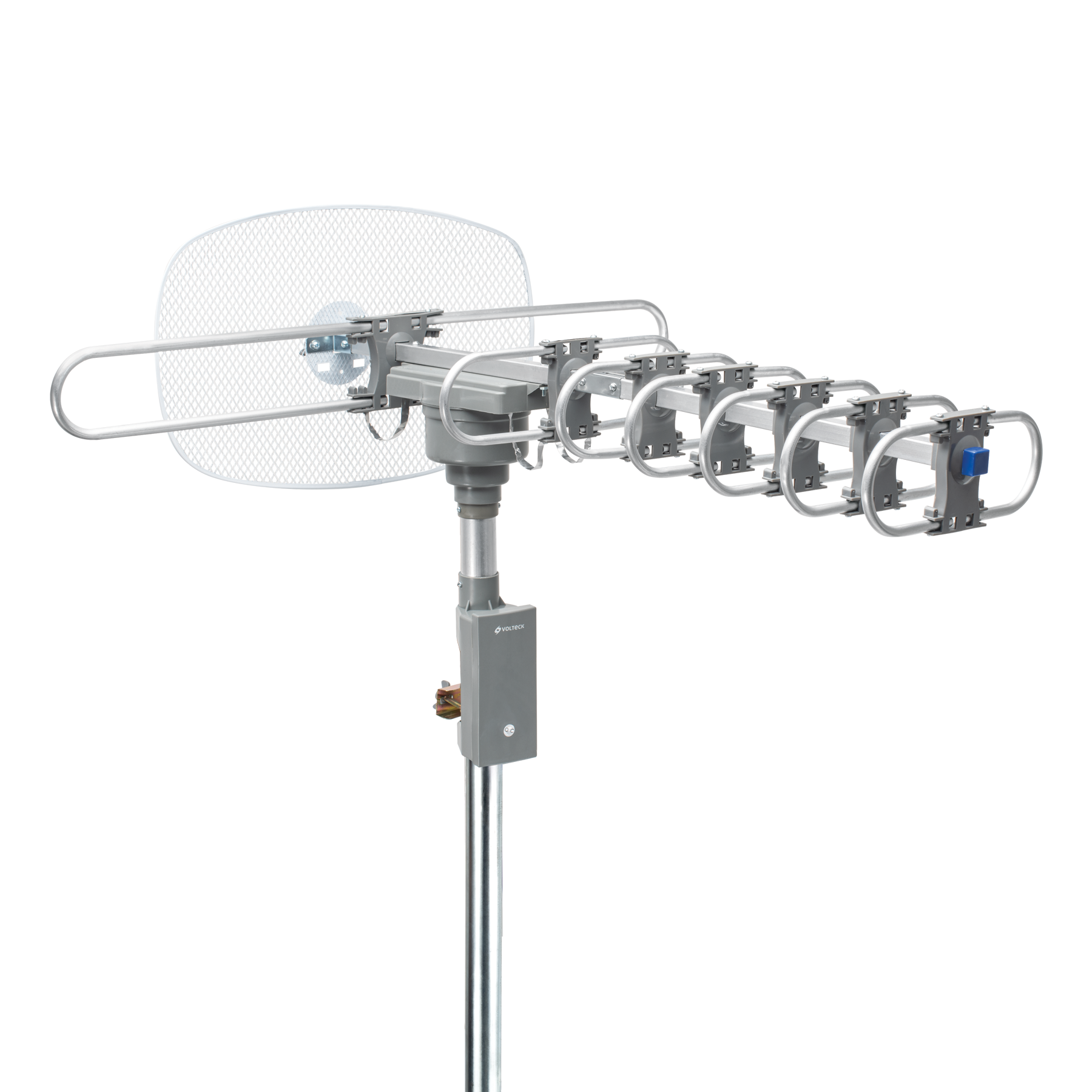 Antena aérea para TV HD, giratoria 360° con control y cable