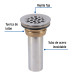 Contrarejilla 2-1/2" inox, tipo bar, Foset