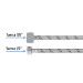 Manguera p/WC, acero inox, 1/2"x7/8", 35 cm, plástico/latón