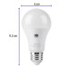 Lámpara LED tipo bulbo A19 10 W con sensor de luz, Volteck