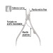 Alicate para pedicure 4-3/4", cabeza curva, Pretul