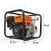 Motobomba autocebante 2" x 2" a gasolina 7 HP, TRUPER