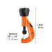 Cortador de tubo de cobre 1/8" a 1-1/4" cuchilla 18mm,Truper