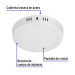 Luminario LED tipo plafón 12 W, redondo, luz cálida, blanco