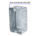 Caja tipo chalupa 2" x 4" reforzada, Volteck