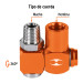 Destorcedor macho-hembra de aluminio, cuerda 1/4"NPT, Truper