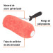 Rodillo para pintar 9" x 1-1/4" superficies extrarrugosas