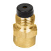 Conector flare soldable de latón, 3/8" x 1/2", Foset