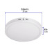 Luminario LED tipo plafón 24 W, redondo, luz cálida, blanco