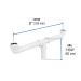 Céspol doble 1-1/2", s/contra, polipropileno, para fregadero