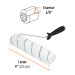 Rodillo para pintar 9" x 3/8" microfibra, sup. poco rugosas