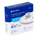 Portalámpara de porcelana, 4-1/2", redonda, Volteck