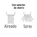 Cuello flexible para mezcladora de fregadero, cromo, Aqua