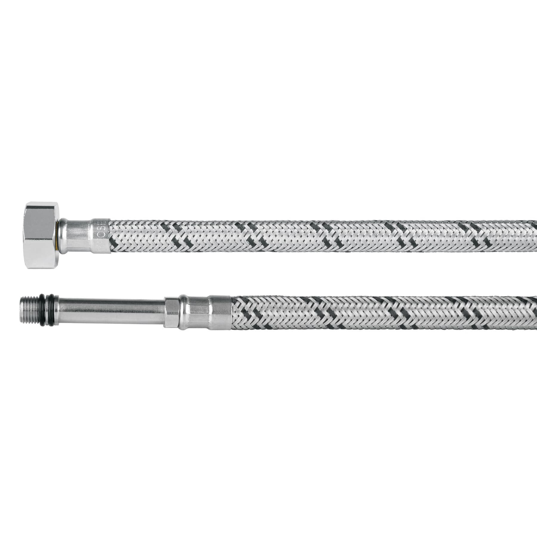 Manguera para monomando, acero inox, 1/2"x M10, 55 cm