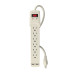 Multicontacto 16 AWG 6 entradas 2 ptos. USB sup. 150J marfil