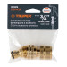 Conector 3/4" rápido de latón manguera-acc. sistema click