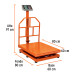Báscula electrónica de plataforma, plegable, 500 kg, Truper
